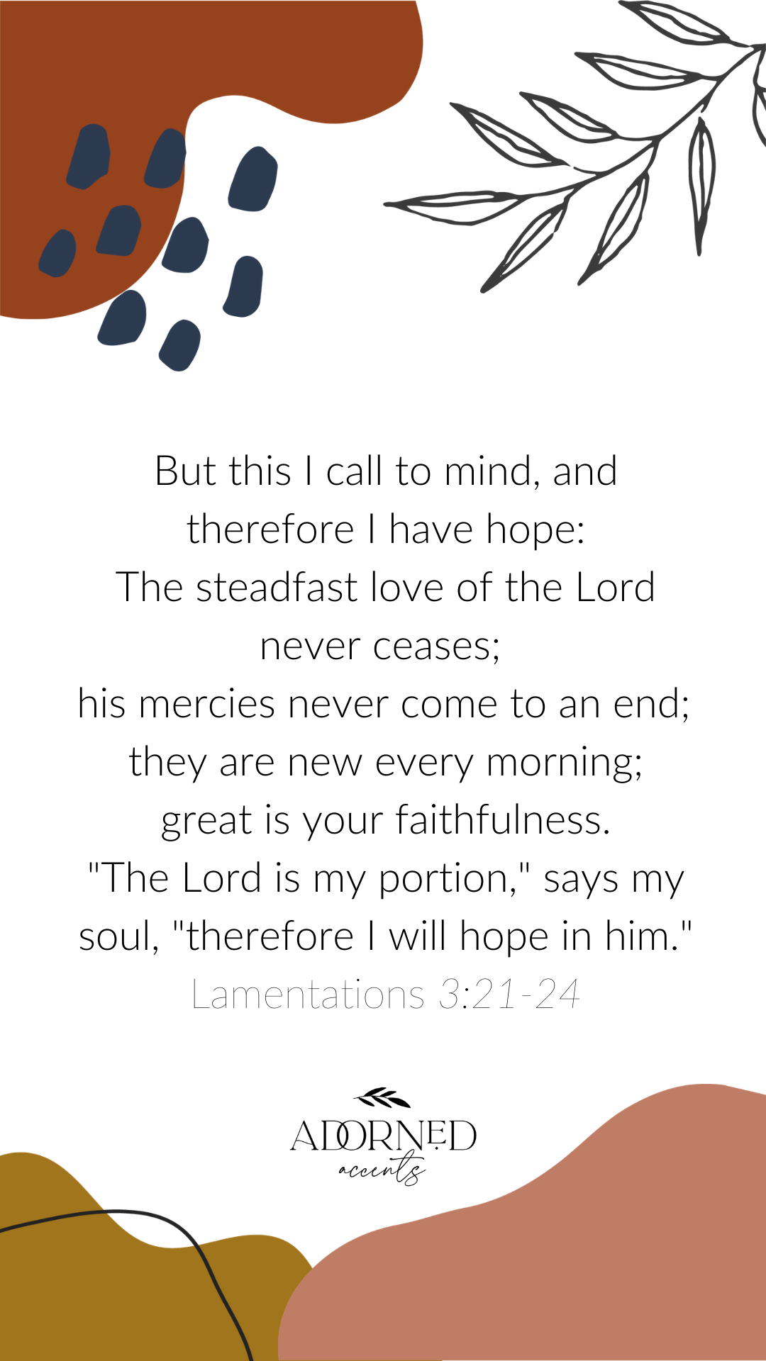 Lamentations 3: 21-24
