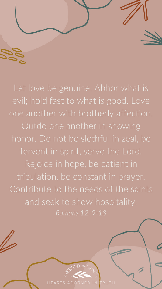 Romans 12: 9-13