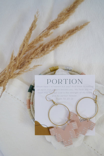 Portion Earrings | Psalm 73:25-26